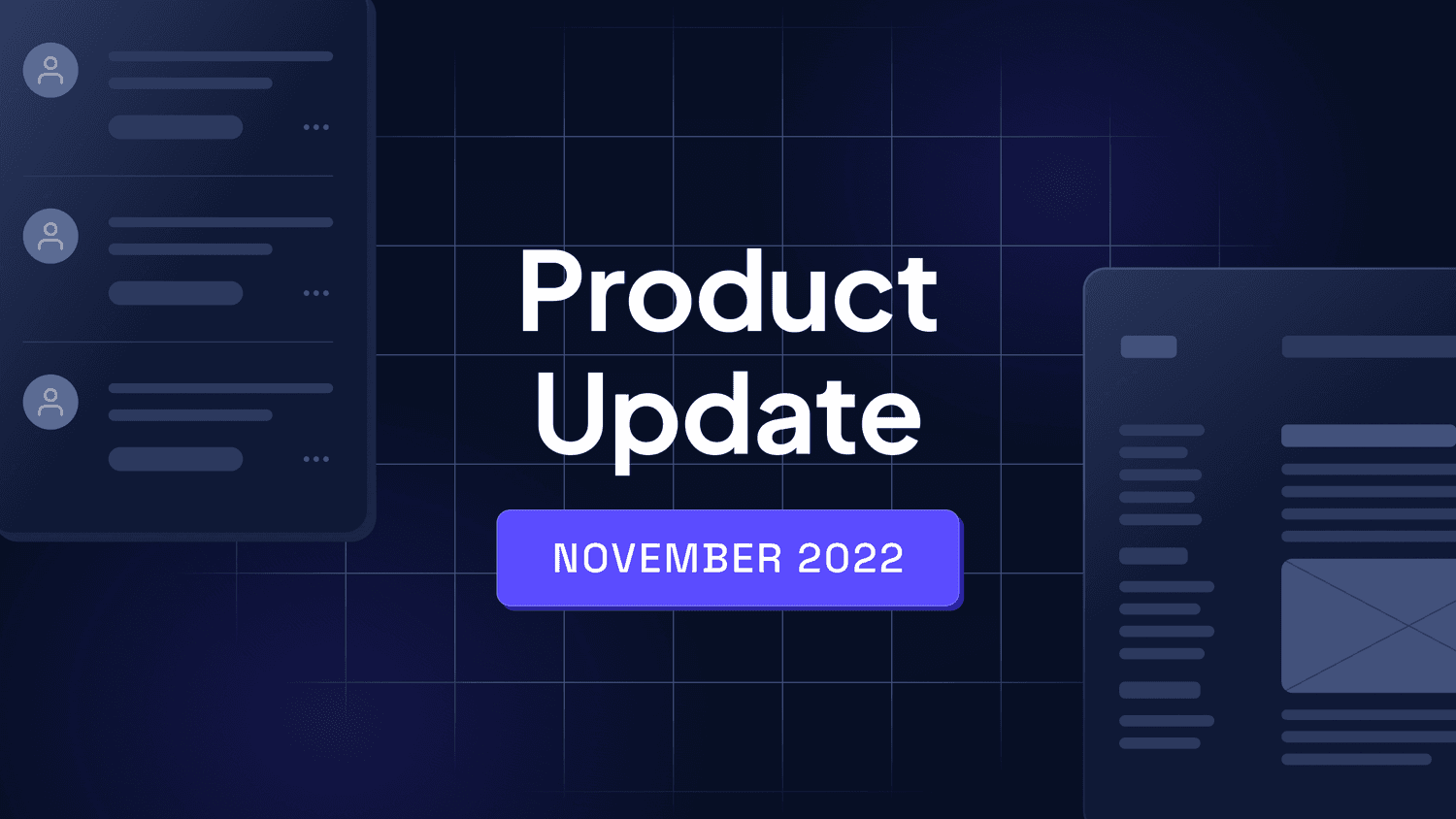 A visual representation of the Hygraph Product Update for November 2022