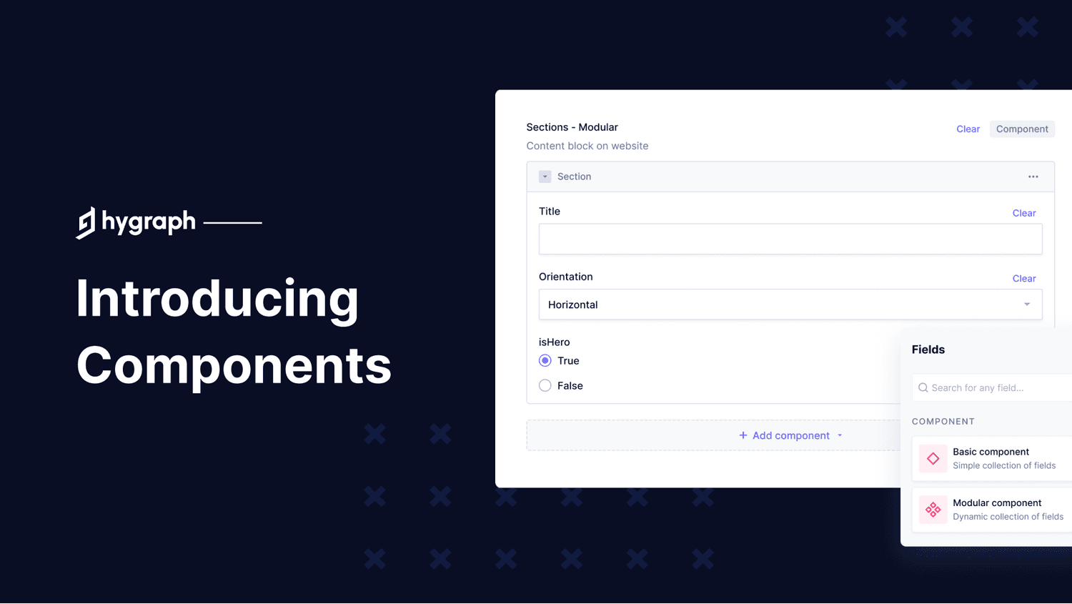 introducing components in hygraph